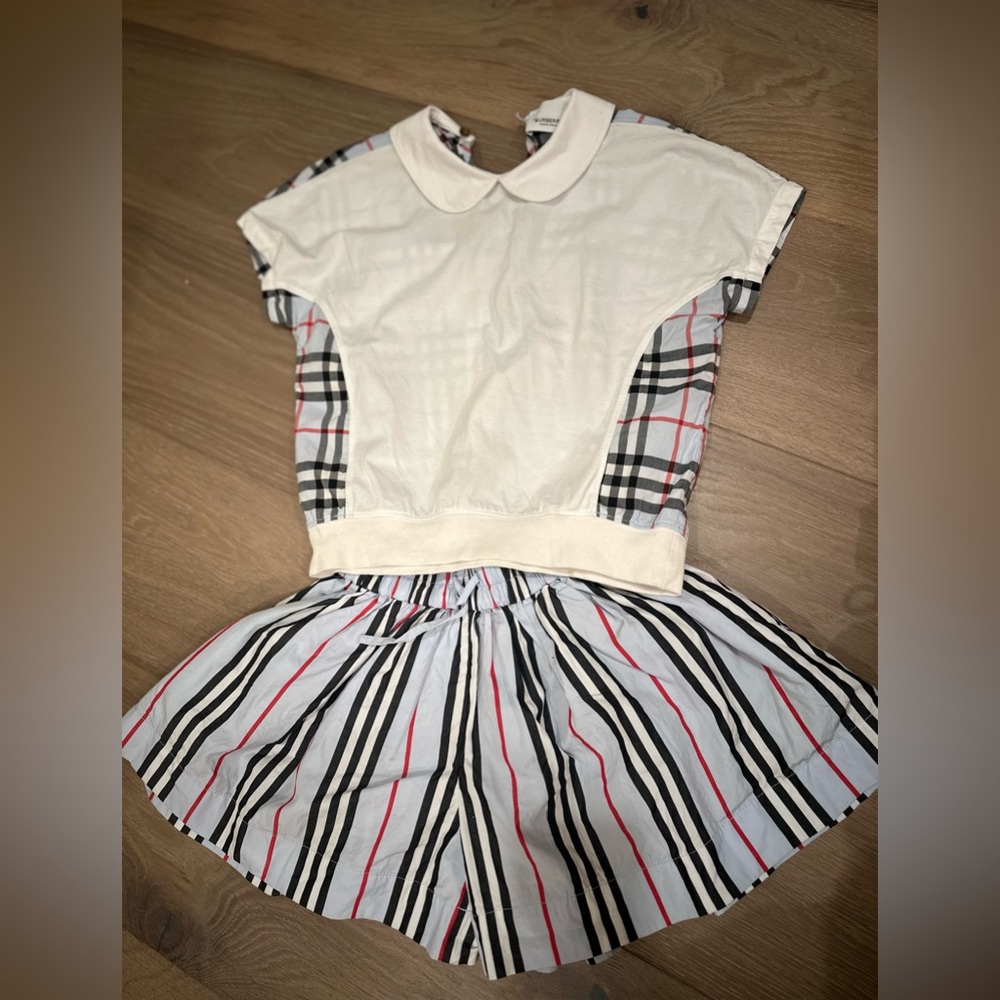 KIDS BURBERRY MATCHING SET